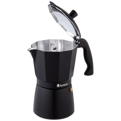 Кофеварка гейзерная "BONJOUR", 300 мл на 6 чашек AGNESS 944-011-2