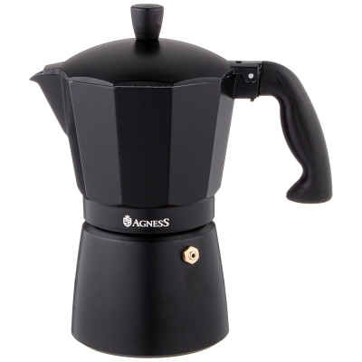 Кофеварка гейзерная "BONJOUR", 300 мл на 6 чашек AGNESS 944-011
