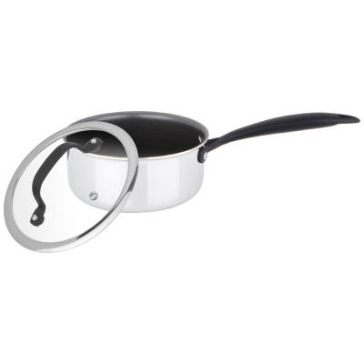 Ковш с крышкой 1,4л "IRON CHEF" 16*7,5см технология 3-ply, нерж.сталь 18/10 AGNESS 947-100-2