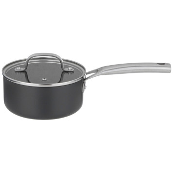 Ковш с крышкой 1,4л "CHEF" 16*7,5см, анодированный алюминий,3х слойное покрытие daikin AGNESS 947-105-1