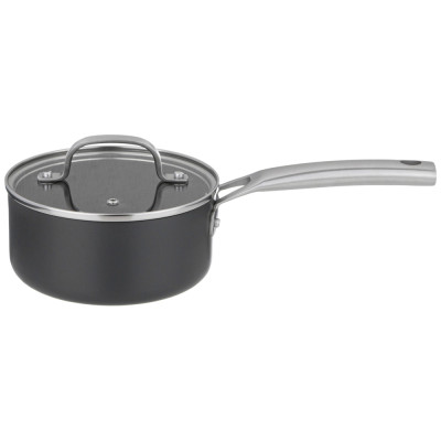 Ковш с крышкой 1,4л "CHEF" 16*7,5см, анодированный алюминий,3х слойное покрытие daikin AGNESS 947-105-1