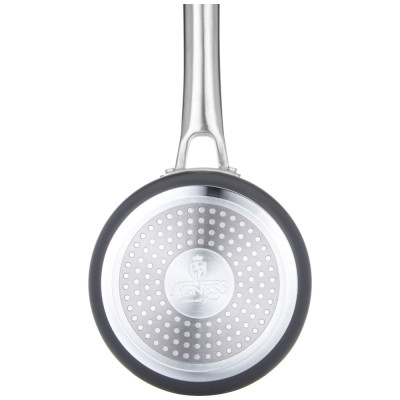 Ковш с крышкой 1,4л "CHEF" 16*7,5см, анодированный алюминий,3х слойное покрытие daikin AGNESS 947-105-3