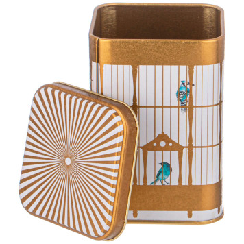 Набор емкостей для хранения "PARADISE BIRD" из 3-х штук, 9х9х12,5 см, 1л AGNESS 949-043-2