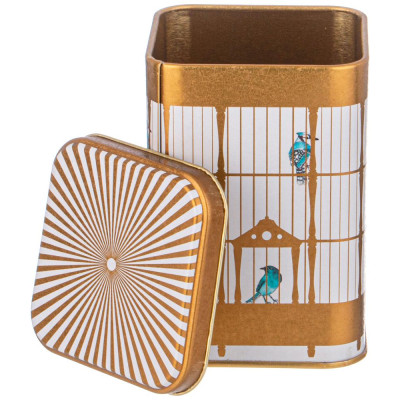 Набор емкостей для хранения "PARADISE BIRD" из 3-х штук, 9х9х12,5 см, 1л AGNESS 949-043-2