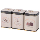 Набор емкостей для хранения "ENGLISH BREAKFAST" из 3-х штук, 9х9х12,5 см, 1л AGNESS 949-064