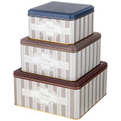 Набор емкостей для хранения "ELEGANCE" из 3-х штук, 1,9л/3,7л/5,8л AGNESS 949-070