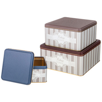 Набор емкостей для хранения "ELEGANCE" из 3-х штук, 1,9л/3,7л/5,8л AGNESS 949-070-1