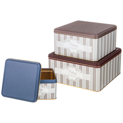 Набор емкостей для хранения "ELEGANCE" из 3-х штук, 1,9л/3,7л/5,8л AGNESS 949-070-1