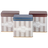 Набор емкостей для хранения "ELEGANCE" из 3-х штук, 8х12х12 см, 1л AGNESS 949-074