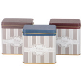 Набор емкостей для хранения "ELEGANCE" из 3-х штук, 8х12х12 см, 1л AGNESS 949-074
