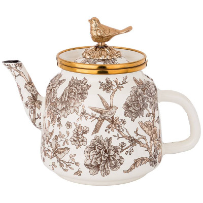 Чайник эмалированный , серия ROYAL GARDEN 1,0л подходит для индукцион.плит AGNESS 950-087