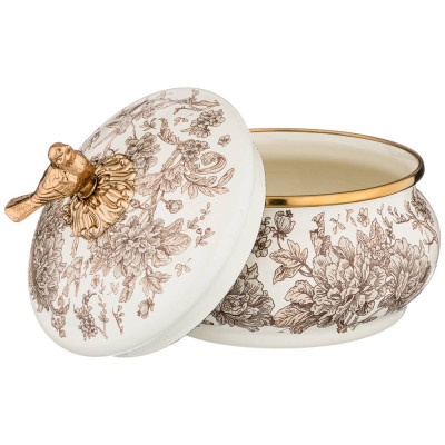 Сахарница эмалированная, серия ROYAL GARDEN 850mл AGNESS 950-093-1