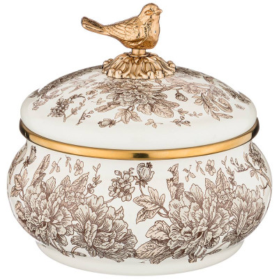 Сахарница эмалированная, серия ROYAL GARDEN 850mл AGNESS 950-093