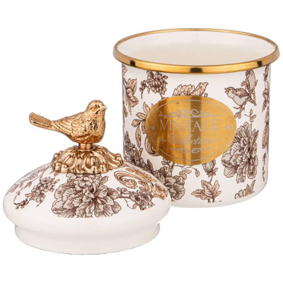 Банка для сыпучих продуктов , серия ROYAL GARDEN 9 х 9см, 500мл AGNESS 950-098-1-1