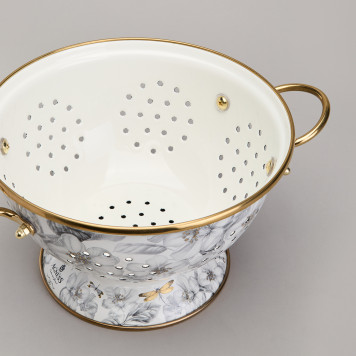 Дуршлаг эмалированный, серия яблоневый сад, 20см h=14см d=20см AGNESS 950-530-5