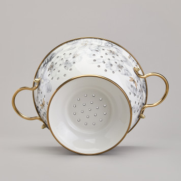 Дуршлаг эмалированный, серия яблоневый сад, 20см h=14см d=20см AGNESS 950-530-6