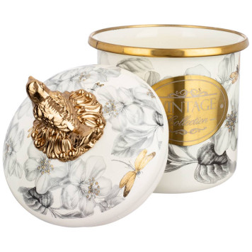 Банка для сыпучих продуктов , серия яблоневый сад, 9 х 9см, 500мл AGNESS 950-538-1