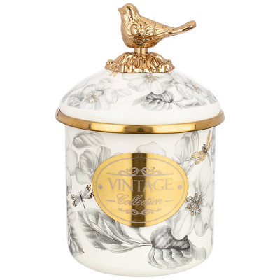 Банка для сыпучих продуктов , серия яблоневый сад, 9 х 9см, 500мл AGNESS 950-538