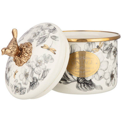 Банка для сыпучих продуктов , серия яблоневый сад, 12 х 9см / 1,0л AGNESS 950-539-1