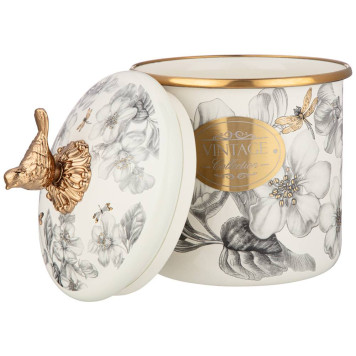 Банка для сыпучих продуктов , серия яблоневый сад, 12 х 12см/ 1,2л AGNESS 950-540-1