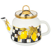 Чайник эмалированный , серия лимон 1,0л подходит для индукцион.плит AGNESS 950-557