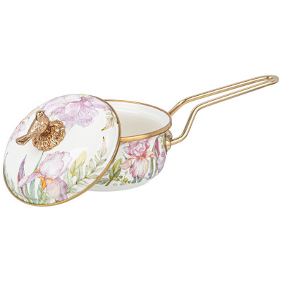 Ковш эмалированный, серия IRISES 14см/0,9л d=14 см длина=31см подходит для индукцион AGNESS 950-570-1