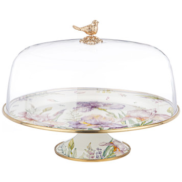 Тортовница с крышкой, серия IRISES, диа.30см AGNESS 950-579