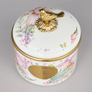 Банка для сыпучих продуктов , серия IRISES, 12 х 9см / 1,0л AGNESS 950-581-2