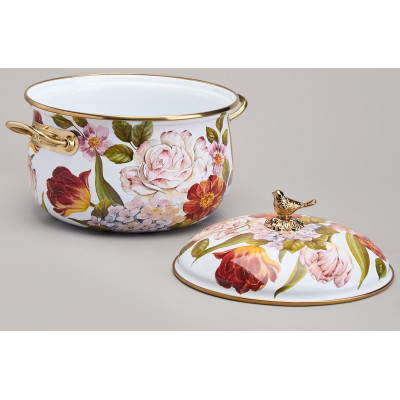 Кастрюля эмалированная с крышкой, серия ФЛАНДРИЯ, 2,8л, диа.18см AGNESS 950-592-2