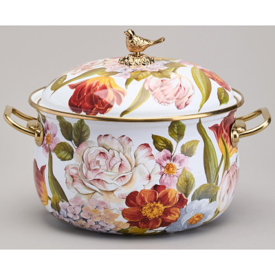 Кастрюля эмалированная с крышкой, серия ФЛАНДРИЯ, 2,8л, диа.18см AGNESS 950-592