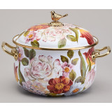 Кастрюля эмалированная с крышкой, серия ФЛАНДРИЯ, 4,8л, диа.22см AGNESS 950-594