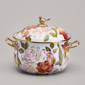 Кастрюля эмалированная с крышкой, серия ФЛАНДРИЯ, 4,8л, диа.22см AGNESS 950-594