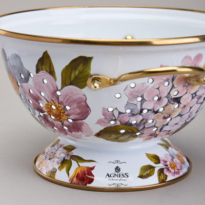 Дуршлаг эмалированный серия ФЛАНДРИЯ, 20см AGNESS 950-596-4