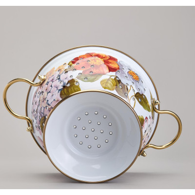 Дуршлаг эмалированный серия ФЛАНДРИЯ, 20см AGNESS 950-596-6