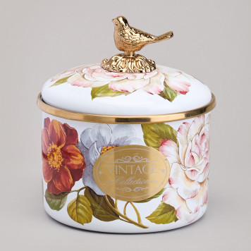 Банка для сыпучих продуктов , серия ФЛАНДРИЯ, 12х9см/ 1,0л AGNESS 950-599