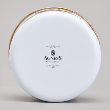 Банка для сыпучих продуктов , серия ФЛАНДРИЯ, 12х9см/ 1,0л AGNESS 950-599-6