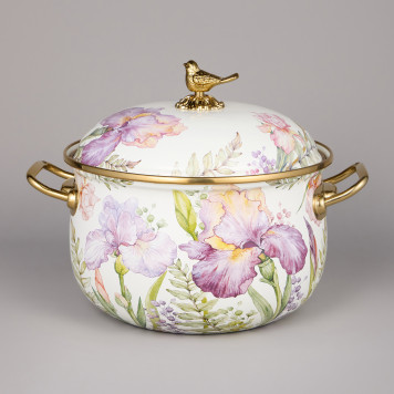 Набор кастрюль эмалированных серия "IRISES", 4пр. 2,1л и 3,8л AGNESS 950-603-5