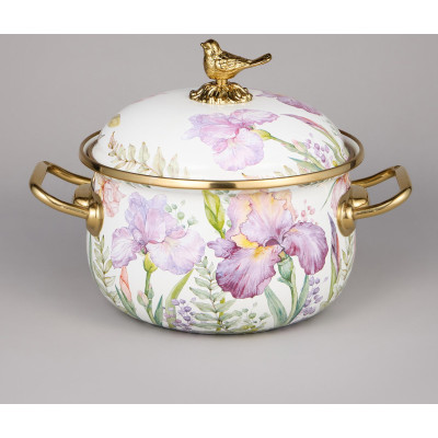 Набор кастрюль эмалированных серия "IRISES", 6пр. 2,1л, 2,8л и 3,8л AGNESS 950-607-5