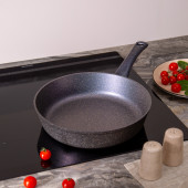 Сковорода глубокая с антипригарным " МРАМОРНЫМ" покрытием, серия GRANITE, 28х6,6см AGNESS 952-015