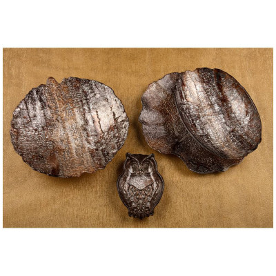 Блюдо "CROWN" brown 30см без упаковки (мал 4шт) АКСАМ 339-064-1