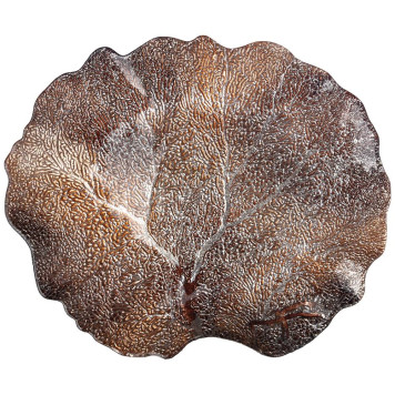 Блюдо "CROWN " brown 33х28х3 см без упаковки (мал 8шт) АКСАМ 339-066