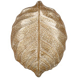 Блюдо "LEAF" gold 21см без упаковки (мал 24шт) АКСАМ 339-072