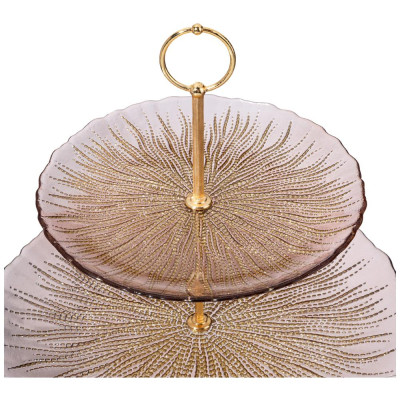 Этажерка 2х-ярусная "SUNRAYS" 21см/28см АКСАМ 339-298-1