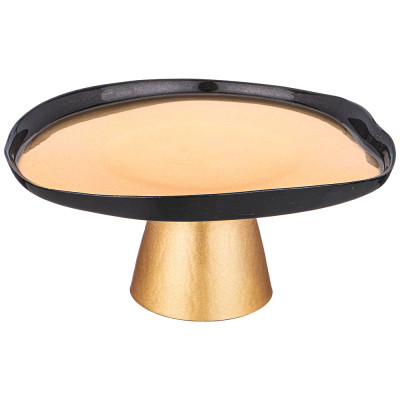 Блюдо на ножке "BOHEMIA" gold d=21см АКСАМ 339-449