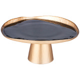 Блюдо на ножке "BOHEMIA" black d=28см АКСАМ 339-453