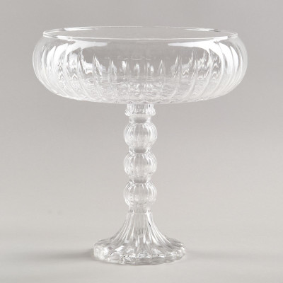 Блюдо на ножке, 24х24,5 см ALEGRE GLASS 337-102-2
