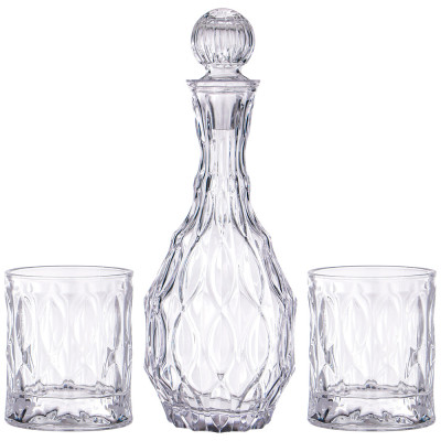 Набор штоф и 2 стакана, 12x36 см 1400 мл ALEGRE GLASS 337-128