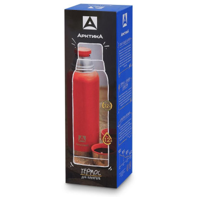 106-1200-RD Термос (для напитков) 'Арктика' 1.2л (красный)-3