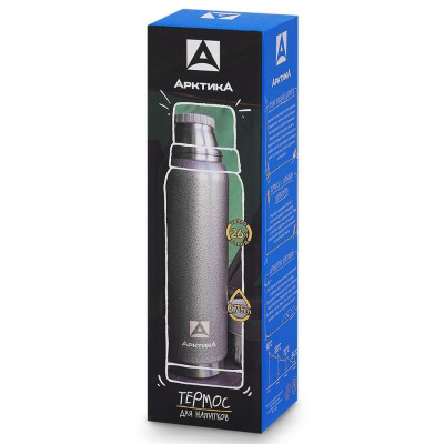 106-750-SR Термос (для напитков) 'Арктика' 0.75л (серебряный)-3