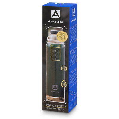 106-900C GN Термос с ситечком (для напитков) 'Арктика' 0.9л (зелёный)-3